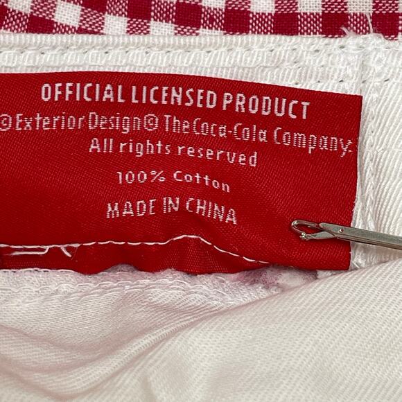 Coca-Cola Bucket Hat White With Red Check Band New With Tags Officially Licensed - Picture 10 of 10